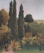 Henri Rousseau Landscape in Buttes-Chaumont oil painting on canvas